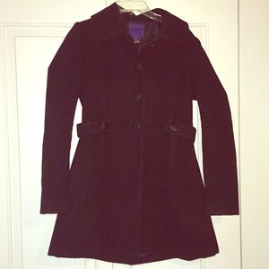 Peacoat with satin buttons